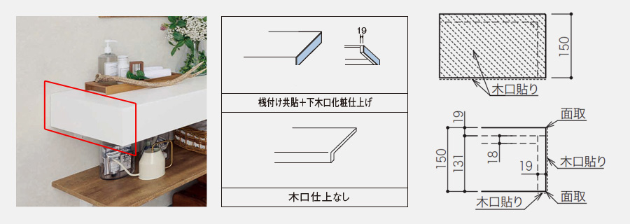 木口仕上げ